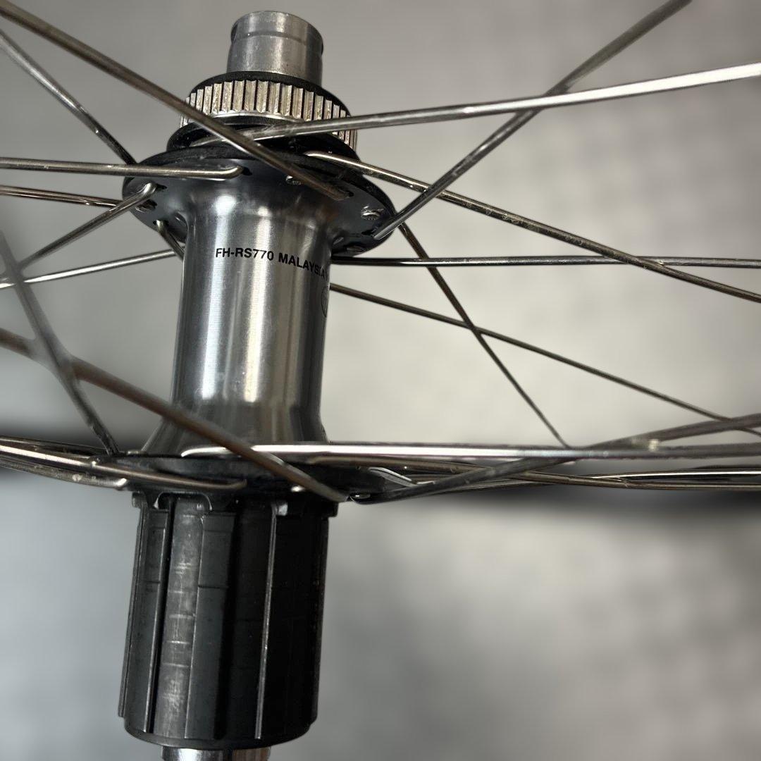 シクロクロスで使用シマノホイール前後2セット多数おまけ付き