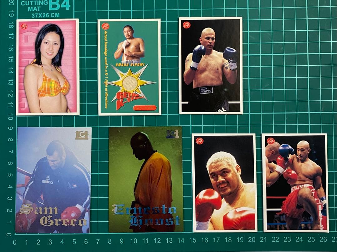 K‐1 サムグレコフィギュア 直筆サイン入りポストカード トレーディングカード