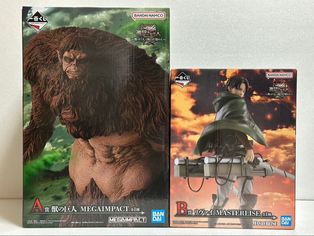 一番くじ 進撃の巨人 獣の巨人 リヴァイフィギュア