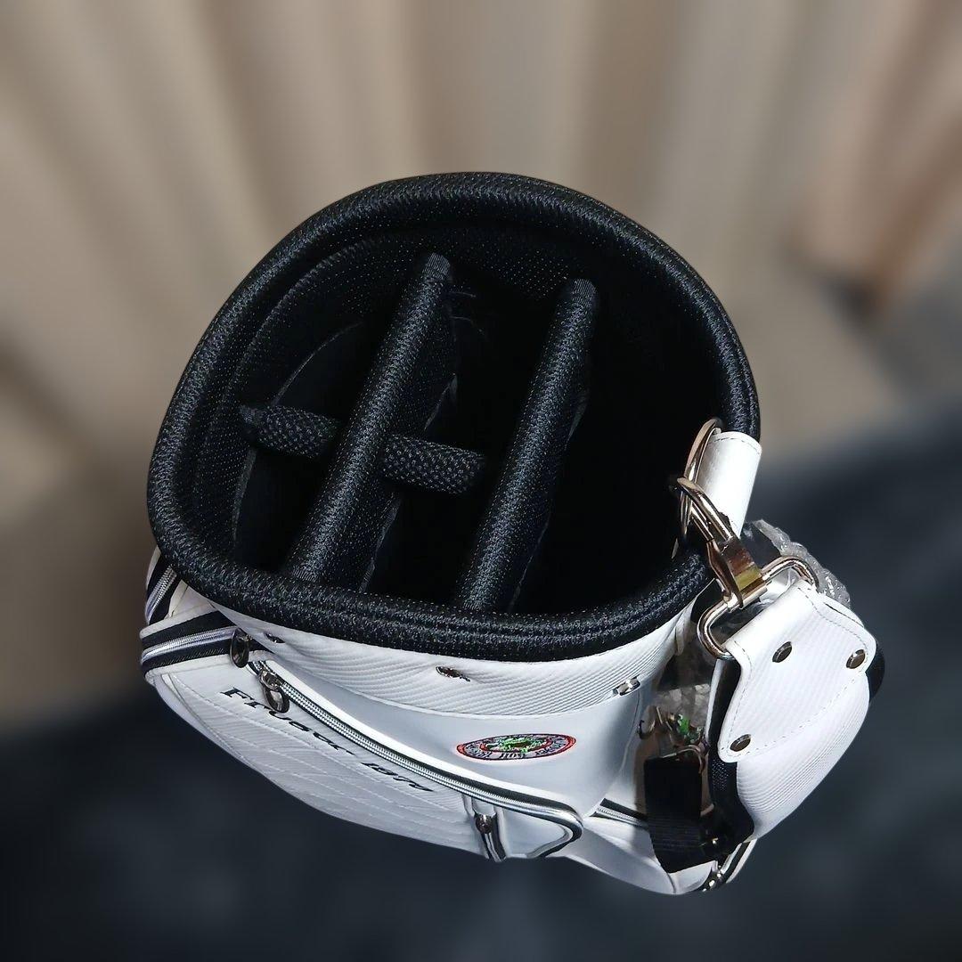 Froger 1979 ホワイトゴルフバッグ(キャリー付)