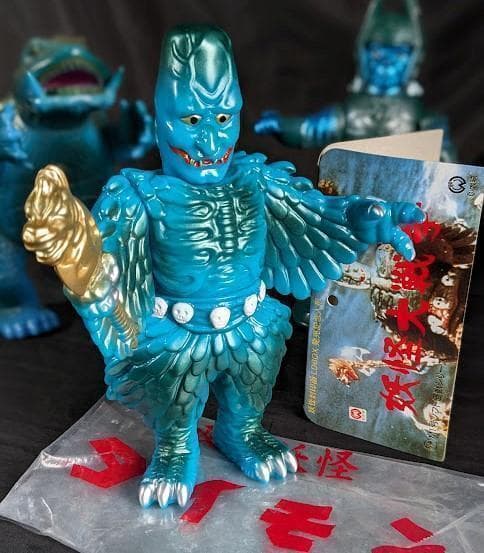 大魔神＆ガメラ＆ダイモン（マルサン・Ｍ１号）大映怪獣ソフビ３体セット＋２