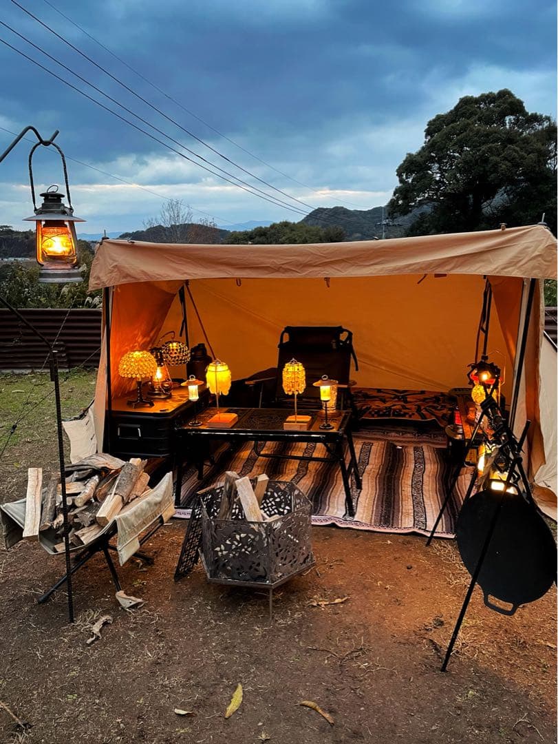 格安　BUNDOK ソロベース EX ＋ フロントウォール　サンドベージュ