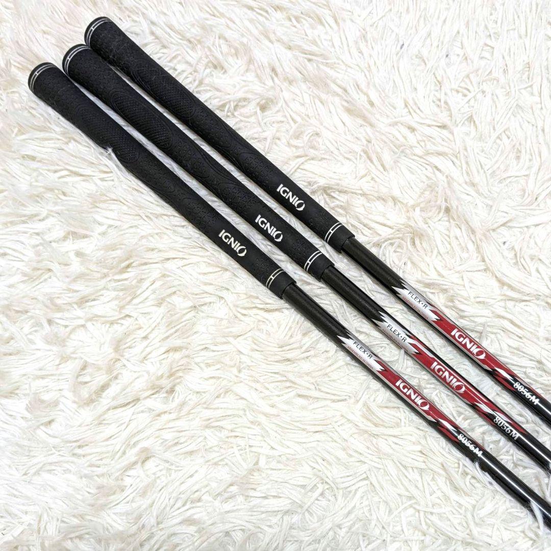 左利き レフティ IGNIO メンズアイアン 6本セット FLEX R カーボン