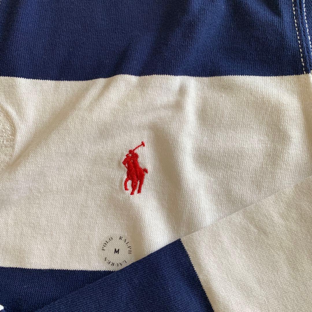 Polo Ralph Lauren ラガーシャツ M ネイビー/ホワイト
