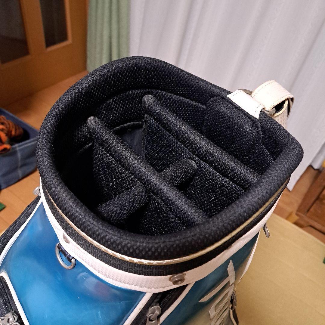 HONMAツアーワールドキャディバッグ-9.5インチ。フード付き（フードは美品)