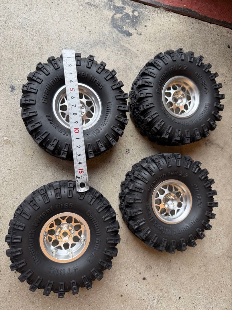 アルミホイール　タイヤ 2.2 ビードロック　trx4 トラクサス　クローラー