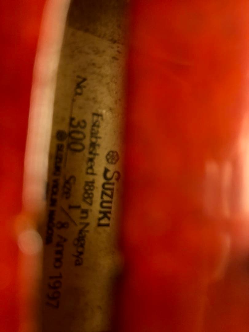 【駒&魂柱調整済】Suzuki分数バイオリンNo300 1/8 1997