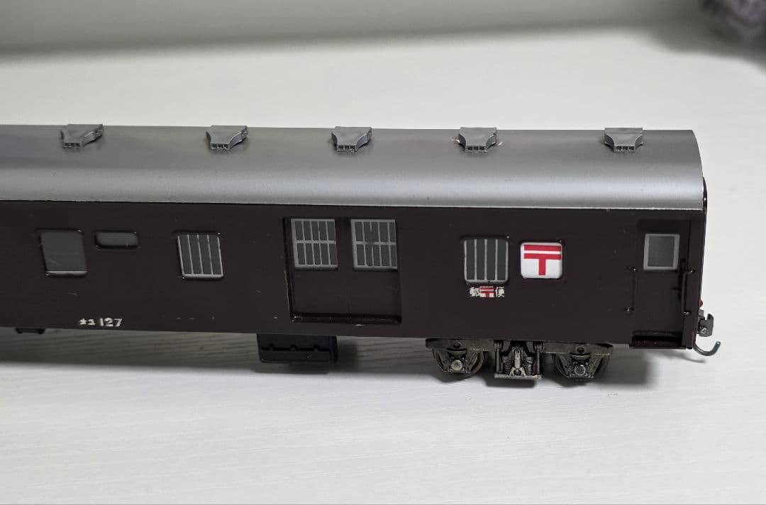 天賞堂 軽量客車 オユ12 郵便車 ぶどう色2号 国鉄 HO