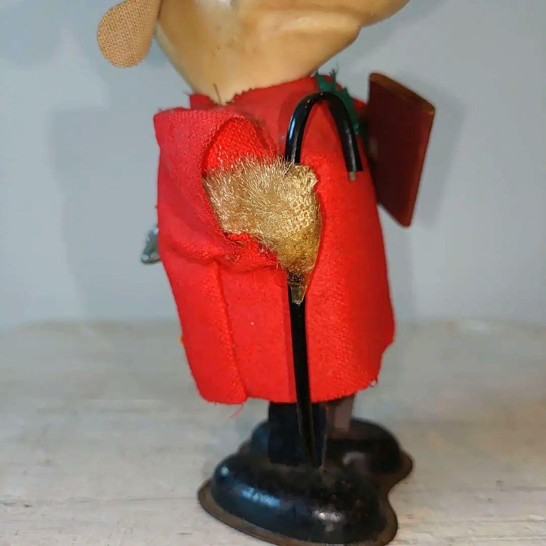 ヴィンテージ ブリキゼンマイ玩具 昭和レトロブリキ玩具赤い服の犬