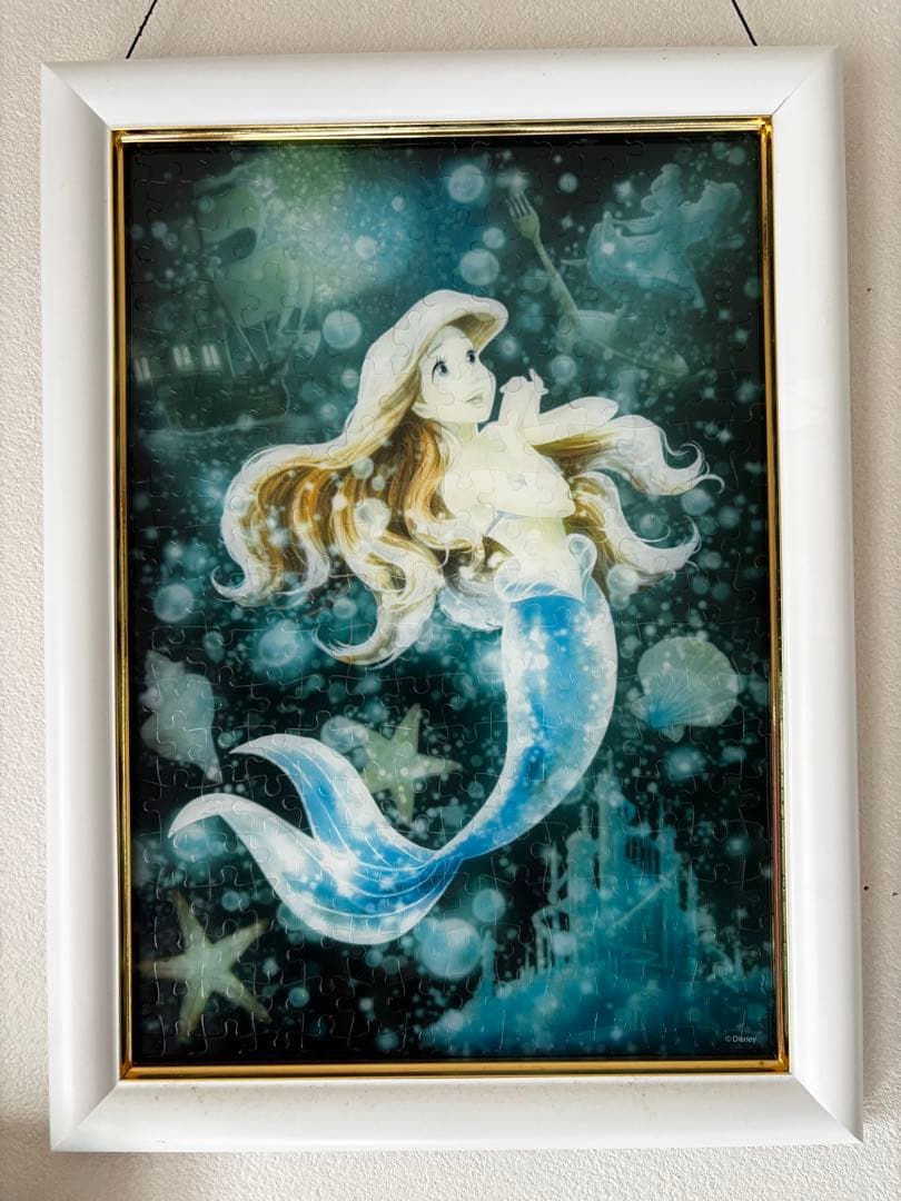 ディズニー　プリンセス　アナ雪　ティンカーベル　パズル　完成品　フレーム　セット