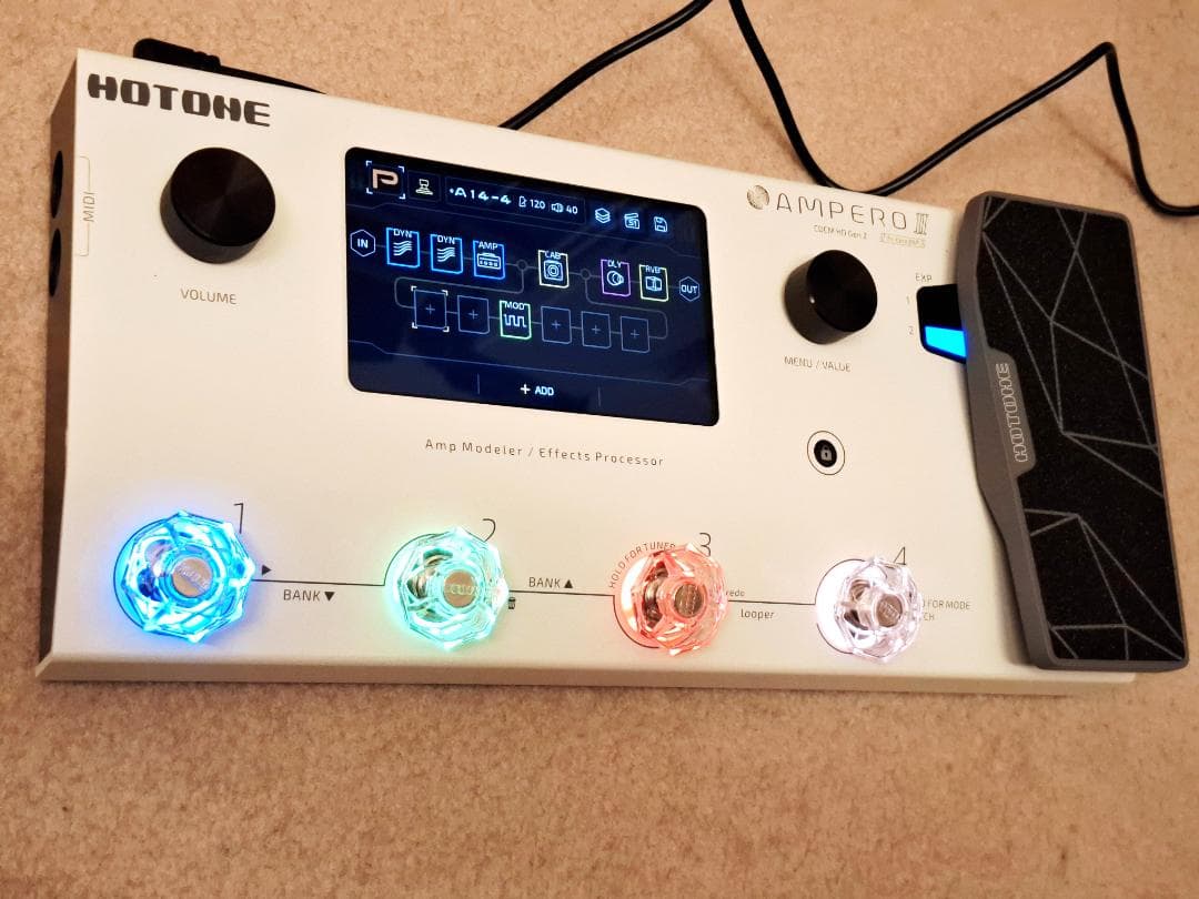 美品★HOTONE AMPERO II アンプモデラー&マルチエフェクター