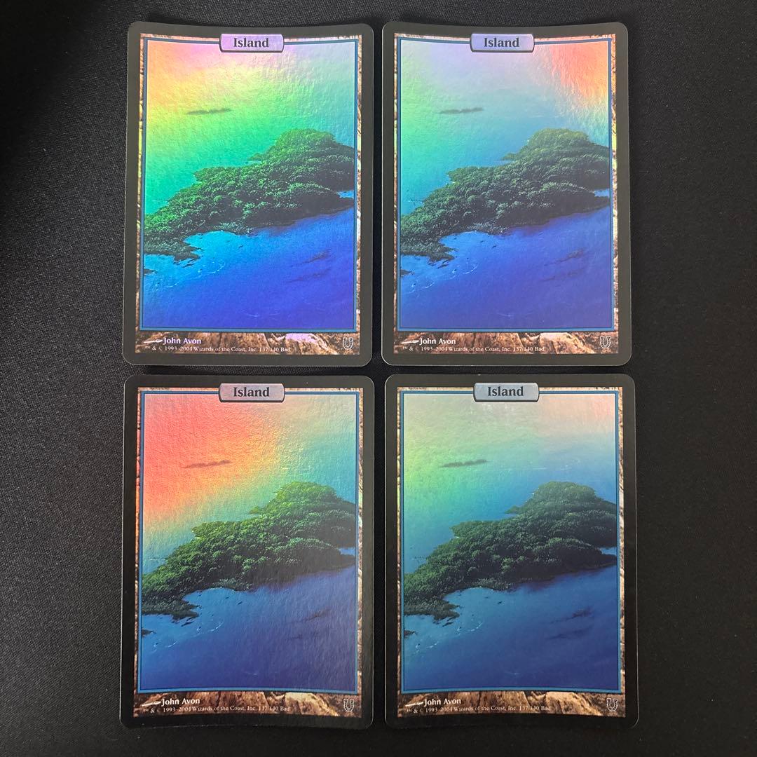 MTG アンヒンジド 島 foil 4枚セット