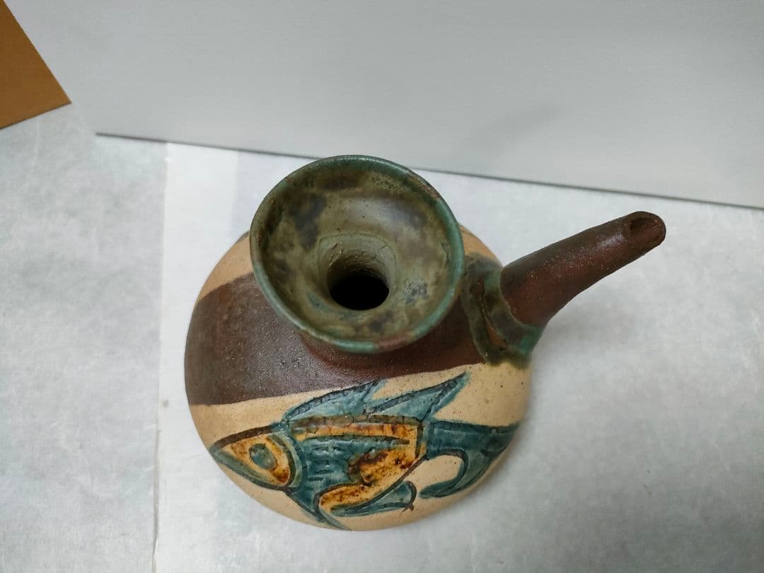 やちむん金城次郎　 人間国宝 カラカラ 希少☆　骨董品物