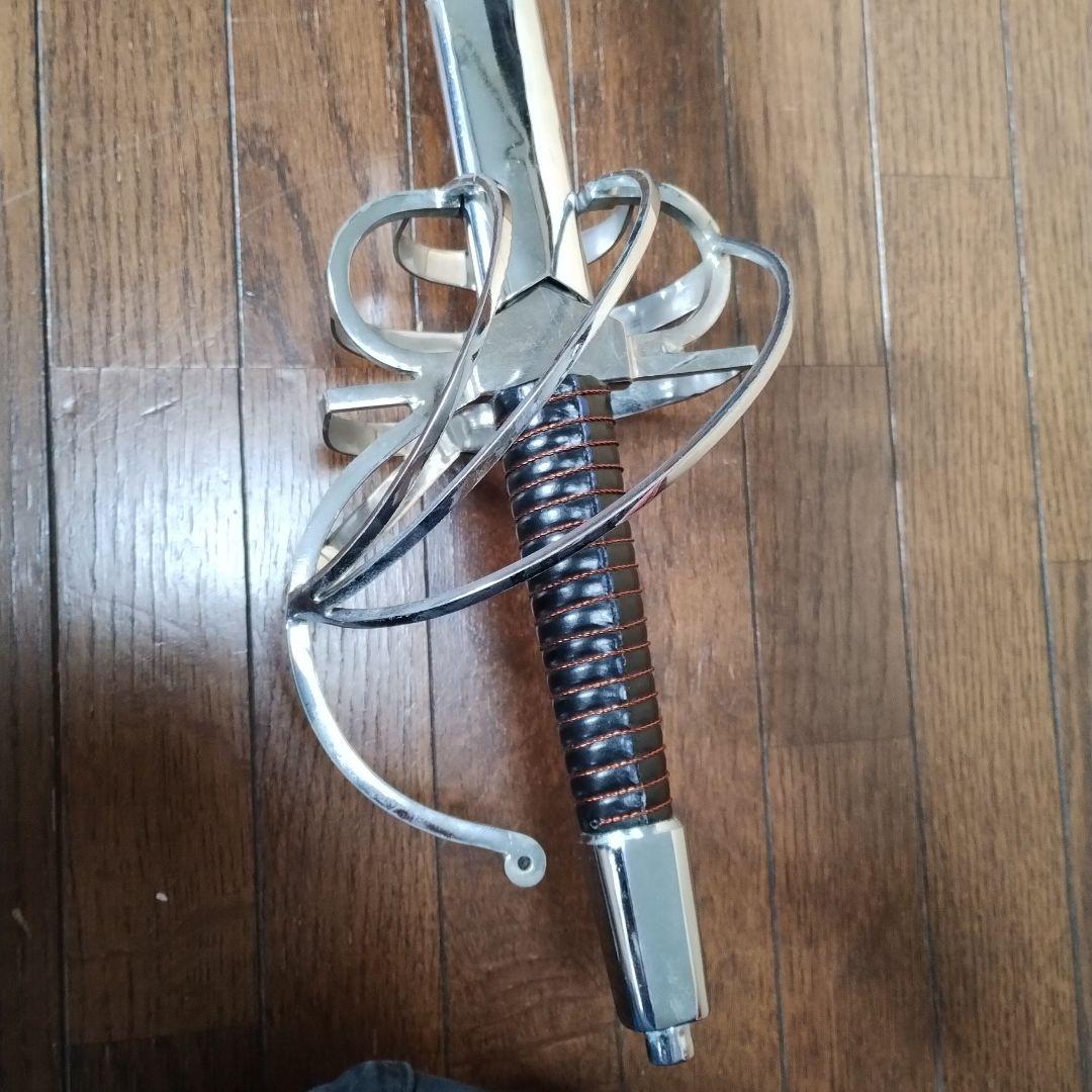 フェンシング　サーベル　金属製　突剣　コスプレ　模造刀　西洋剣　レイピア　アニメ