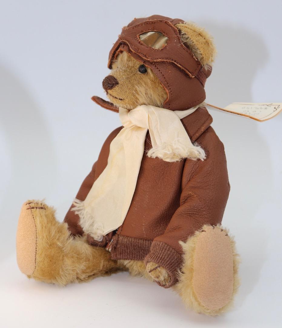 アーティストベア OLD FLYER イギリスSue Lain作 本革ジャケット