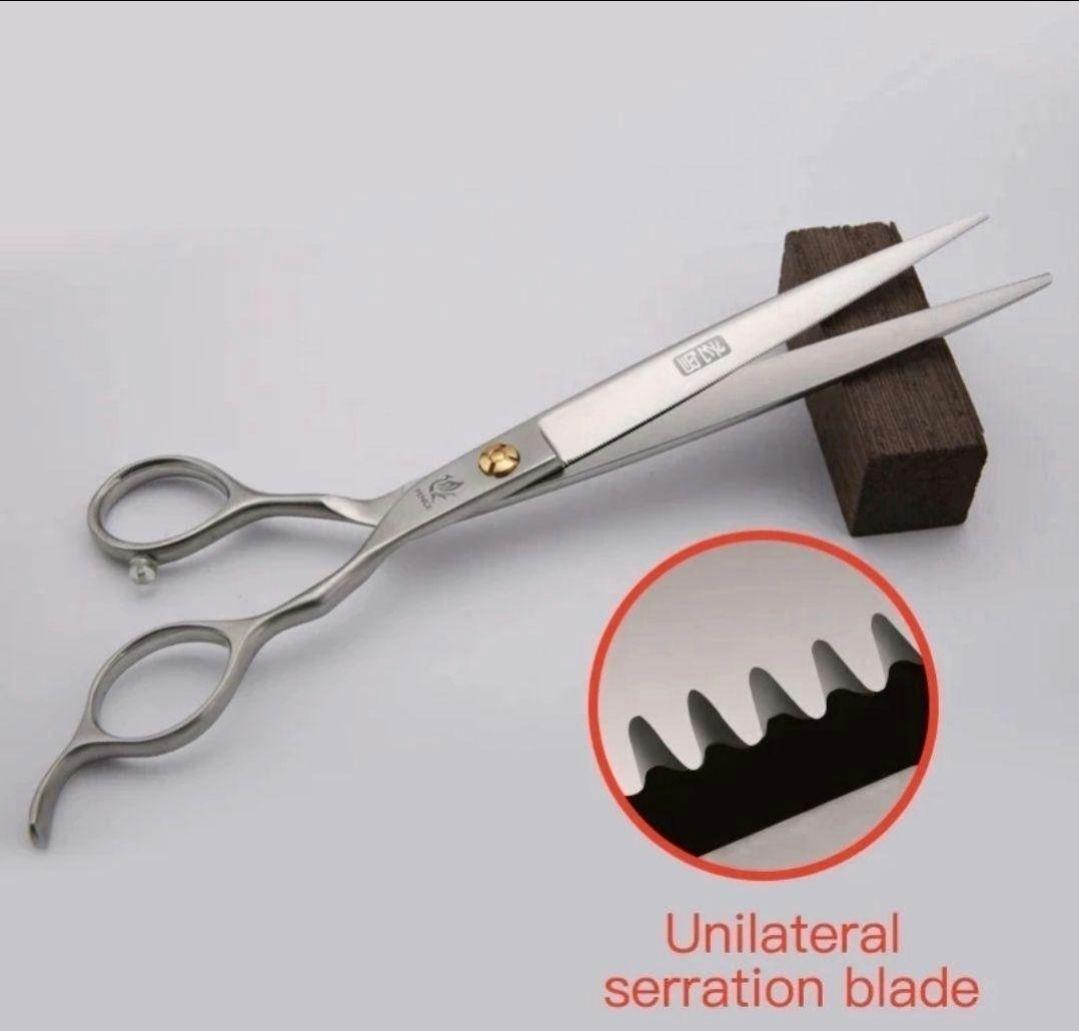 新品★フェニーチェ ストレートシザー★ギザ刄★トリミングばさみ★7.5インチ