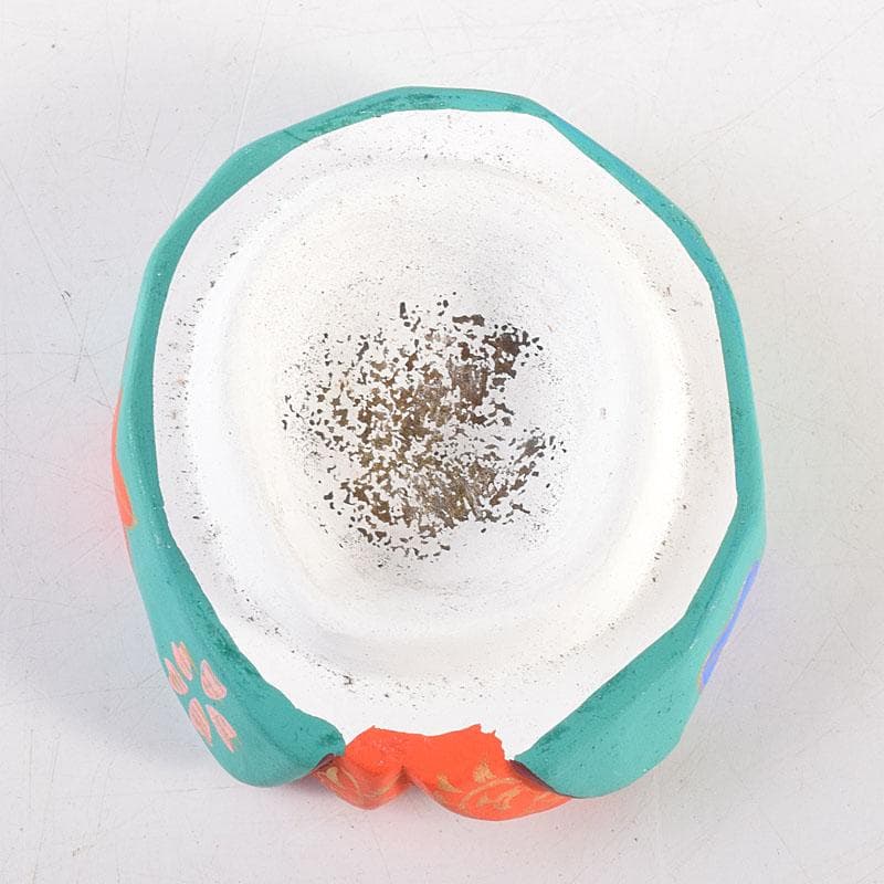 茶道具　京焼　北村雅耕作　お福　香合　共箱　V　8337