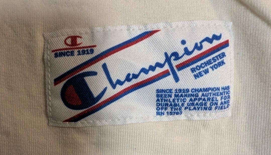 日本未発売Champion 97 XLクリームアメフト薔薇 ロンT紫筋トレGYM