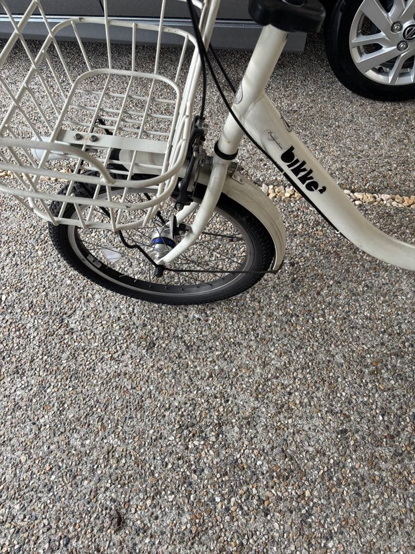 bikke2 ホワイト F.Rシート付(引取りのみ)