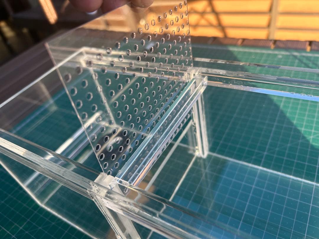 60cm水槽用　アクリル製上部濾過槽アクアポニックス仕様