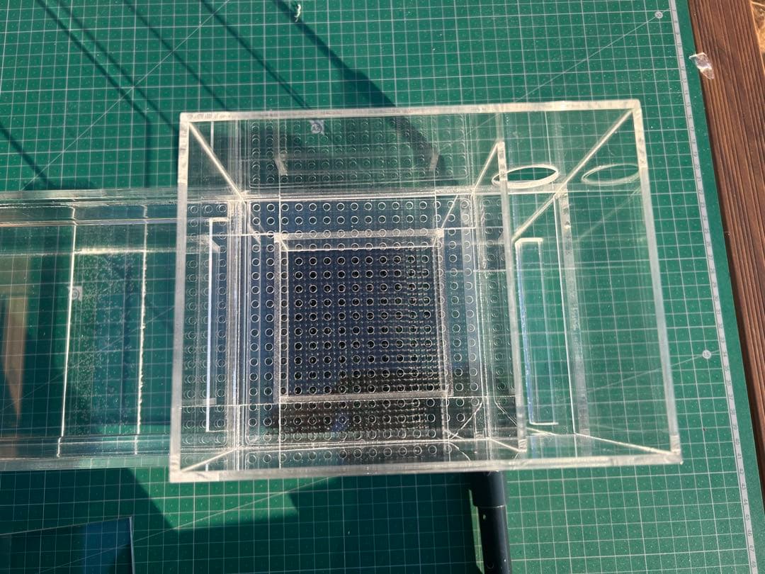 60cm水槽用　アクリル製上部濾過槽アクアポニックス仕様