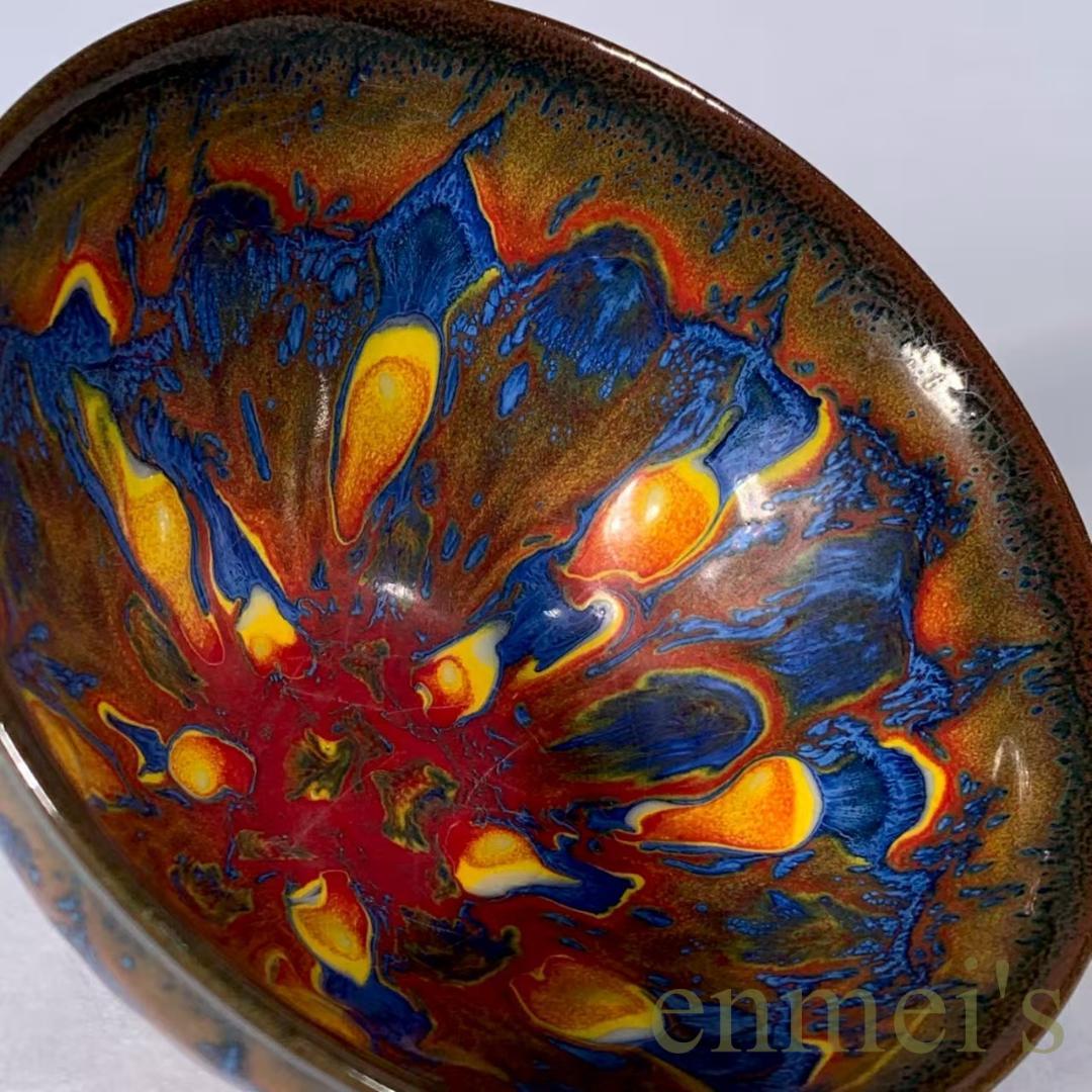 中国古美術・宋建窯風・窯変天目茶碗・抹茶碗・茶道具・茶器・陶芸・骨董風・煎茶道具