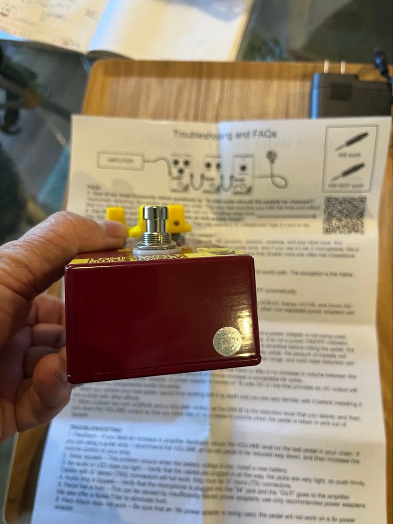 ローンウルフ　ハープブレイク(DC9Vアダプター付き)ブルースハープエフェクター