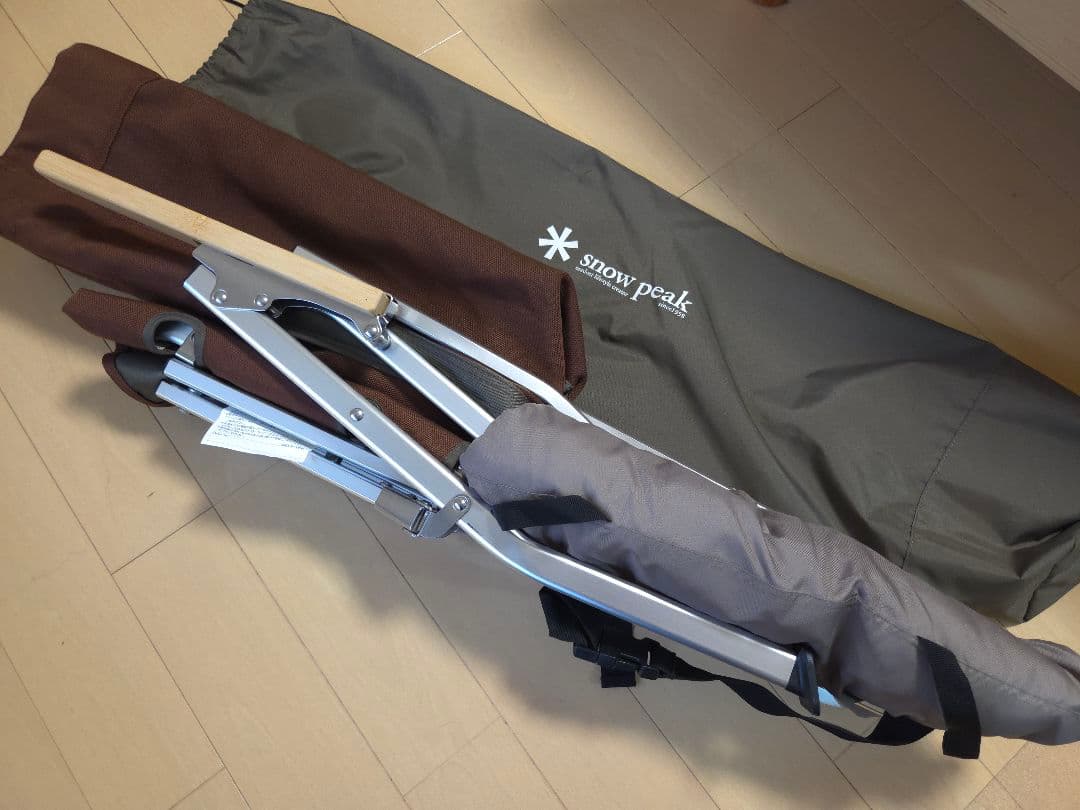 スノーピーク ローチェア ブラウン LV-091BR 折りたたみ ヘッドレスト付