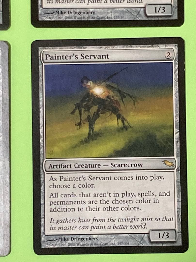 絵描きの召使い【英語４枚セット】