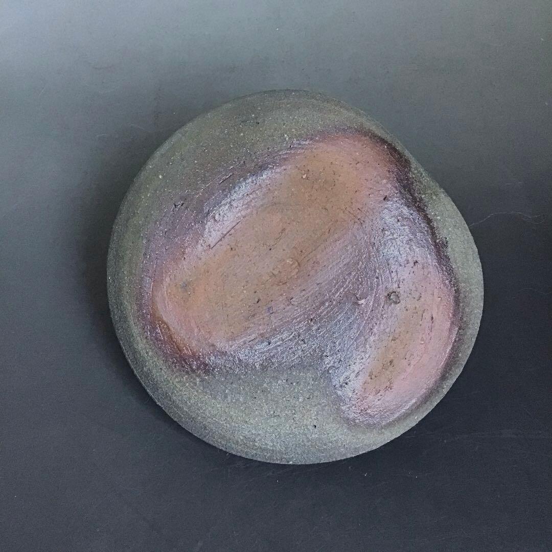 素焼き手鉢　手付き菓子鉢　茶道　骨董品　アンティーク　焼締