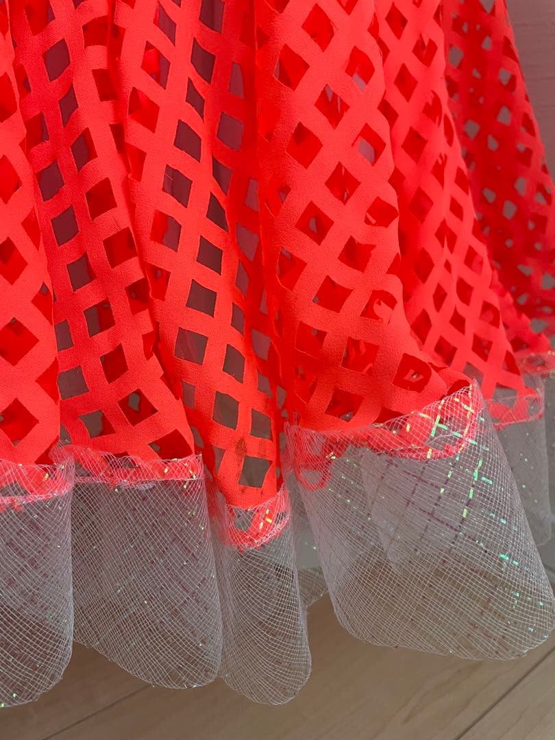 社交ダンスドレス ⭐️コーラルピンク　Mサイズ