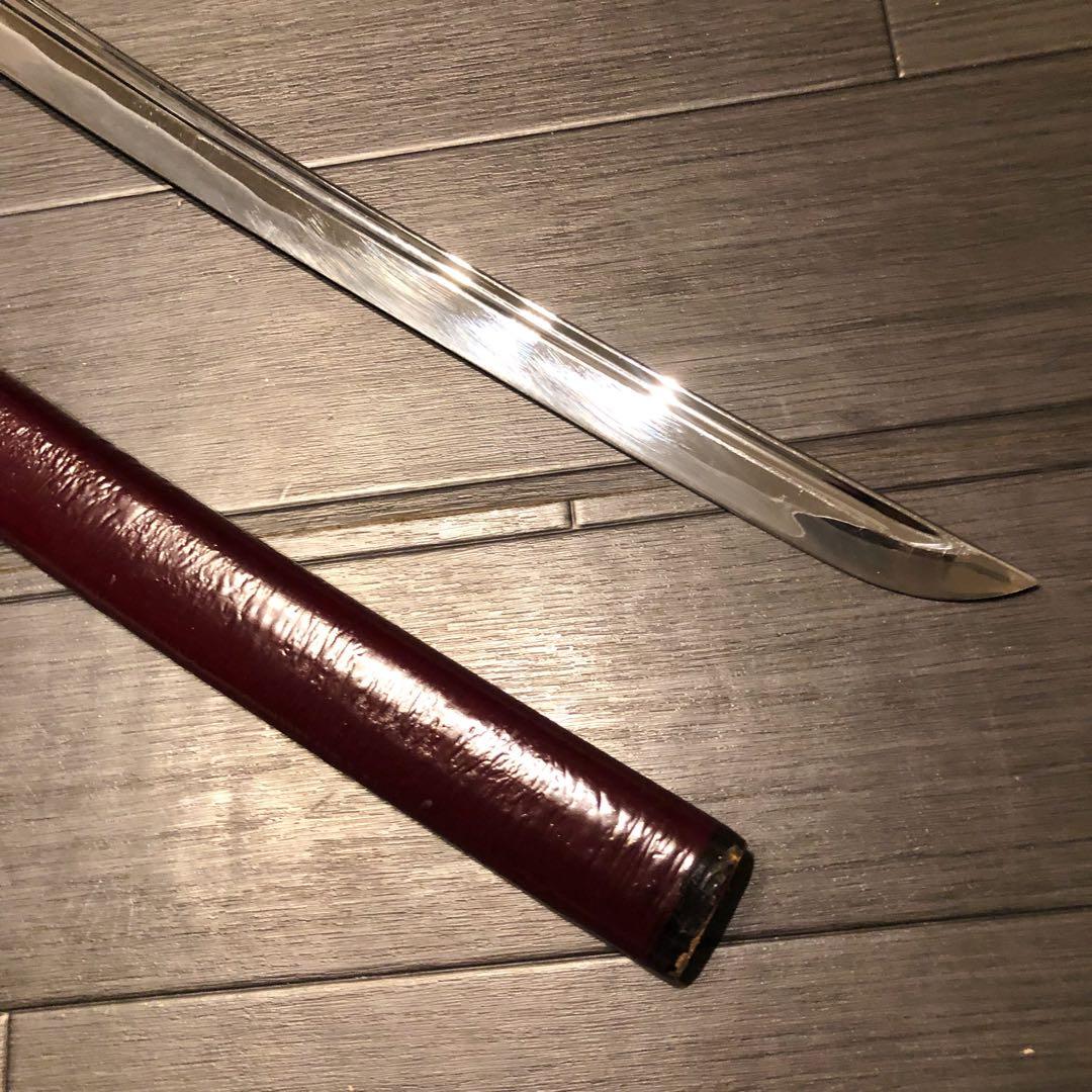 高級居合刀　高級模造刀　樋入り　茶拵え　亜合金刀身　名刀