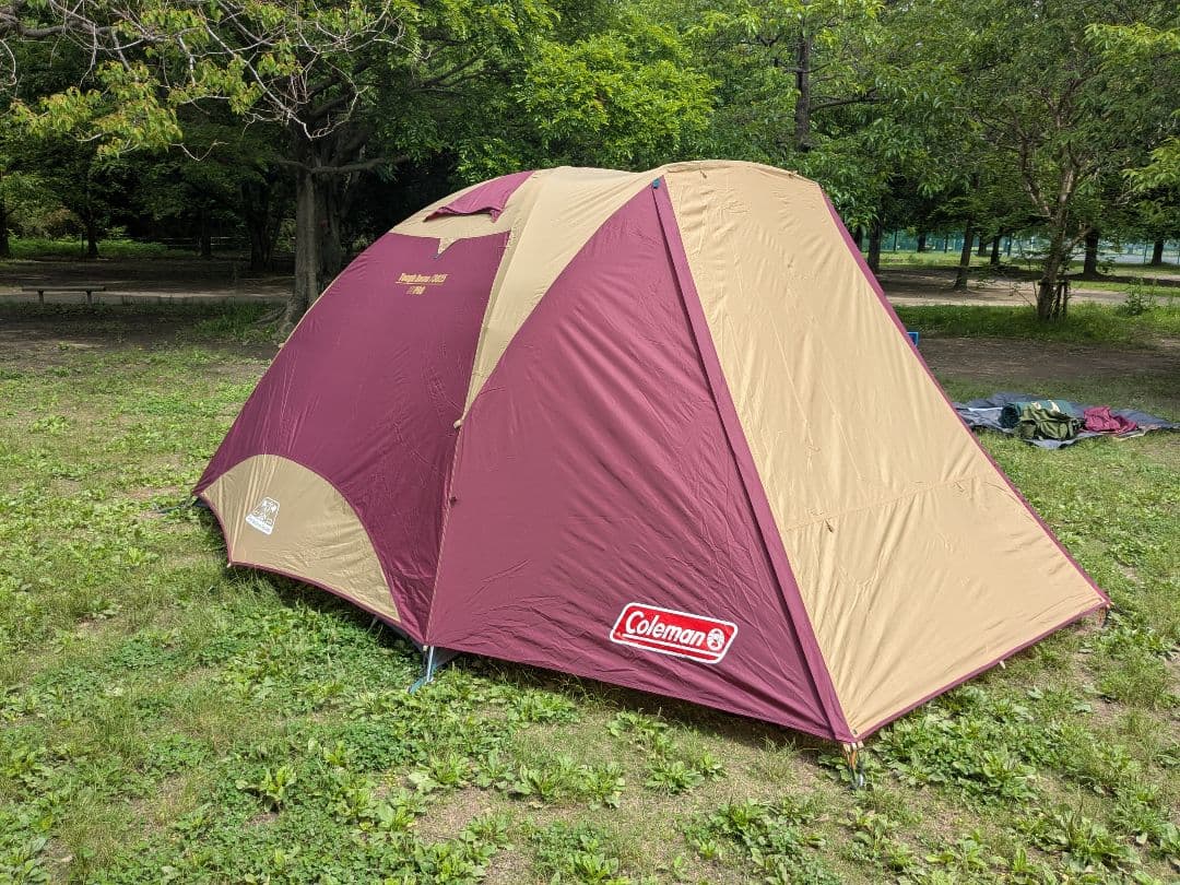 コールマン　タフドーム/3025　バーガンディ　インナーマットのおまけ付き