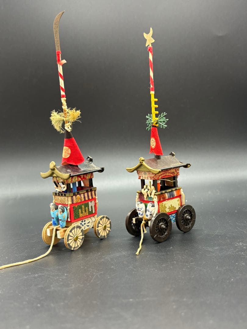 京都 祇園祭 祇園會 山鉾 置物 模型 鉾 ミニチュア 7点