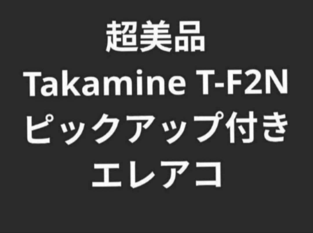 超美品 Takamine T-F2N PU付きエレアコ 生産終了品！