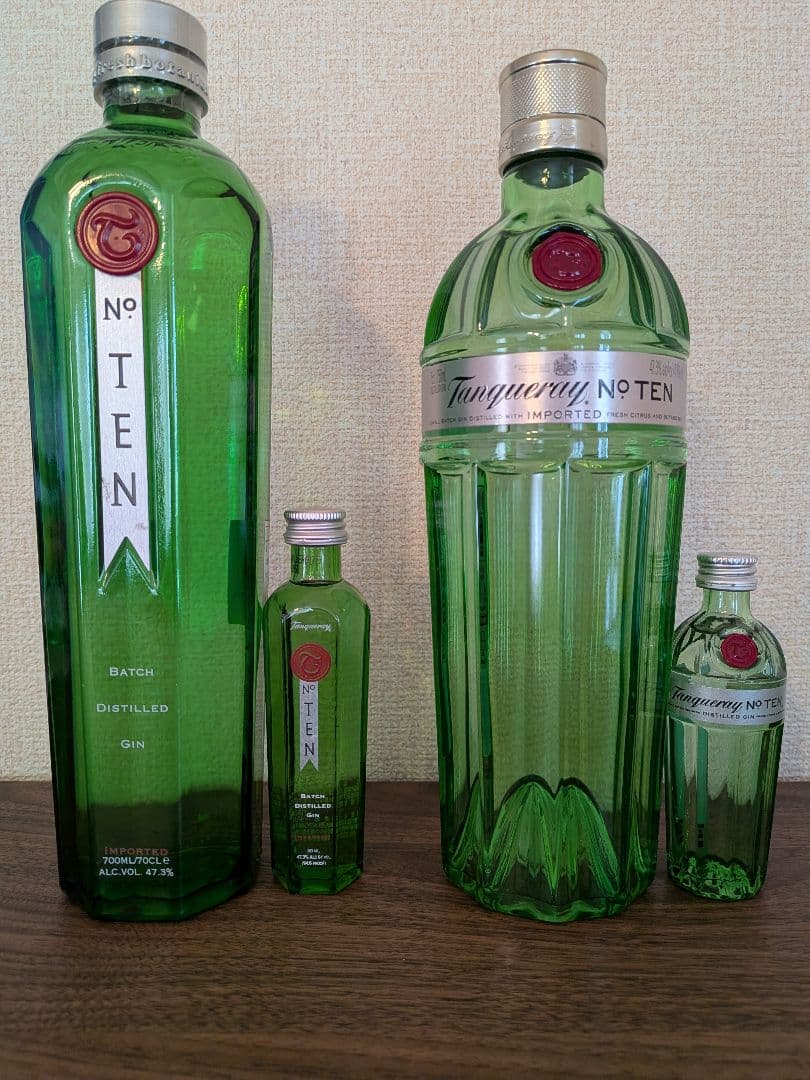 Tanqueray No. TEN 旧旧、旧、各ミニチュア付 タンカレー