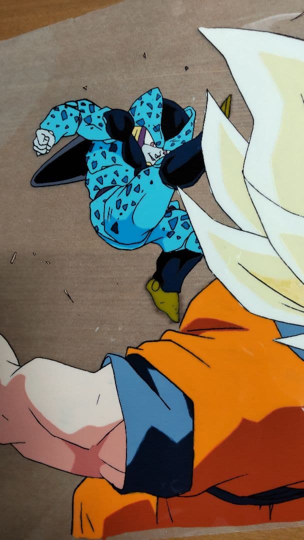 セル画　ドラゴンボール 　セルジュニア戦　（サイズ　26cmx23cm）