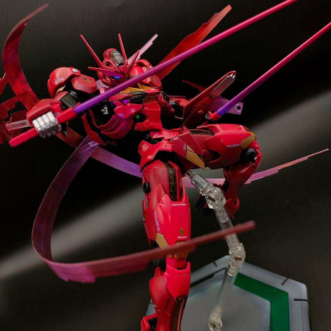 水星の魔女　ガンダムエアリアル　フルメカニクス　赤いガンダム　【全塗装完成品】