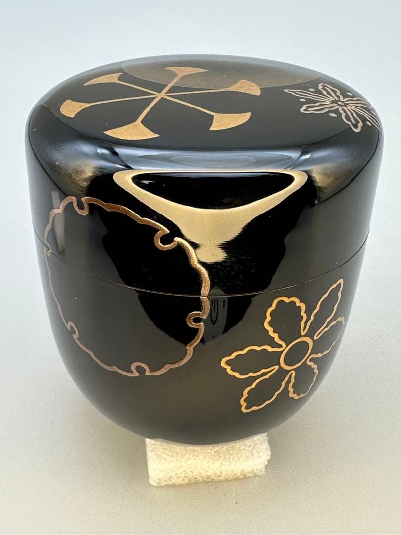 茶道具　棗　難波仁斎　雪月花 蒔絵