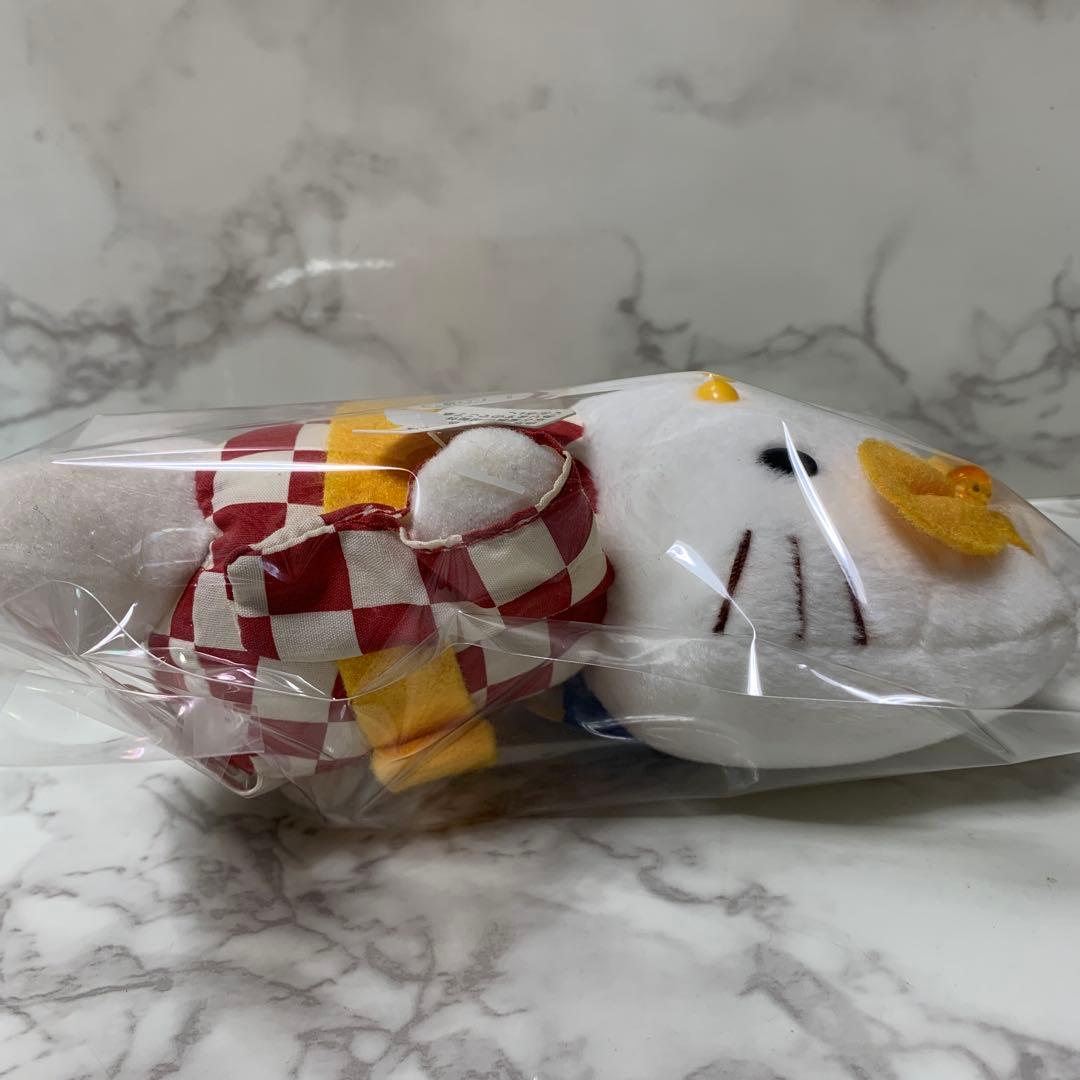 Sanrio Hello kitty ハローキティ 浴衣 ぬいぐるみ うちわ付き
