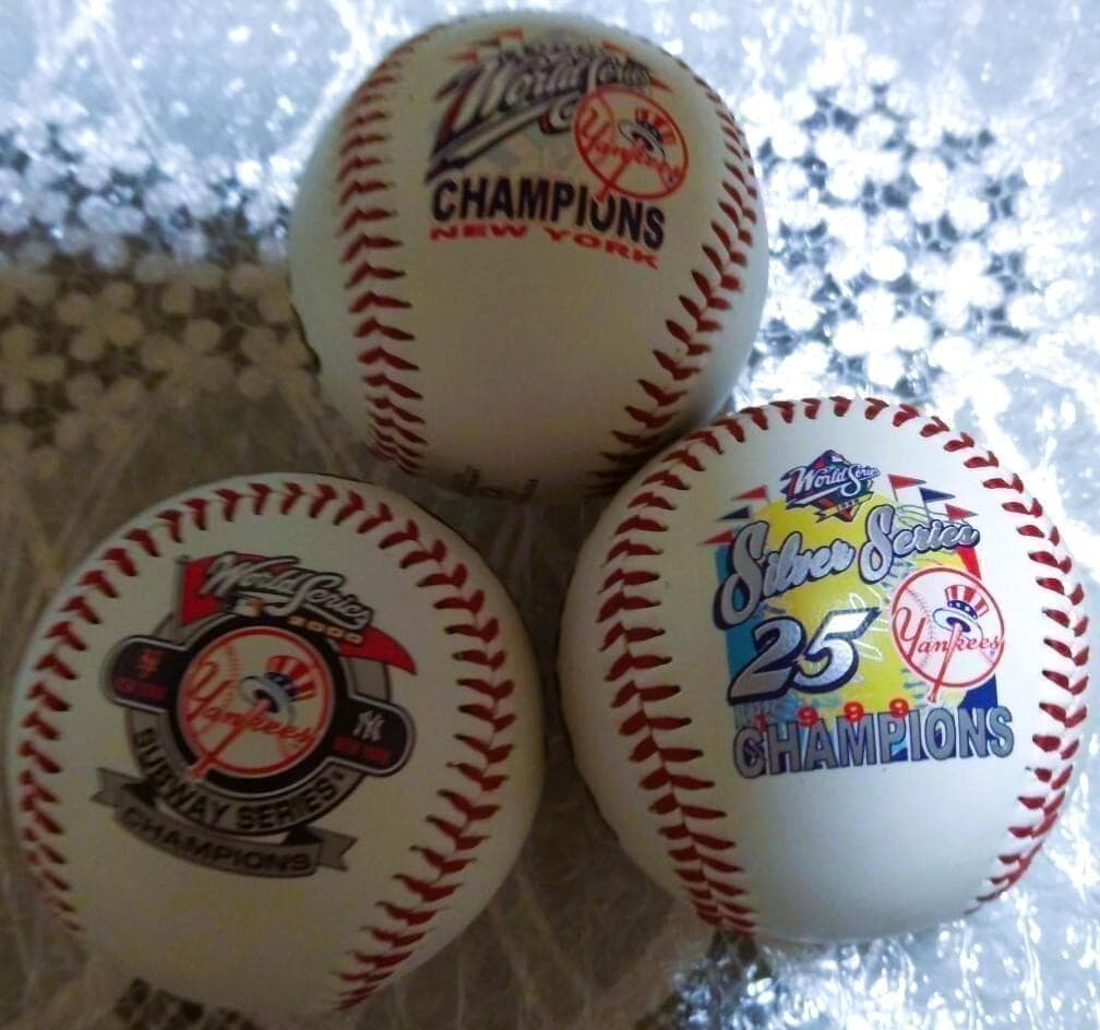 ヤンキース ワールドシリーズ チャンピオンボール 3個セット