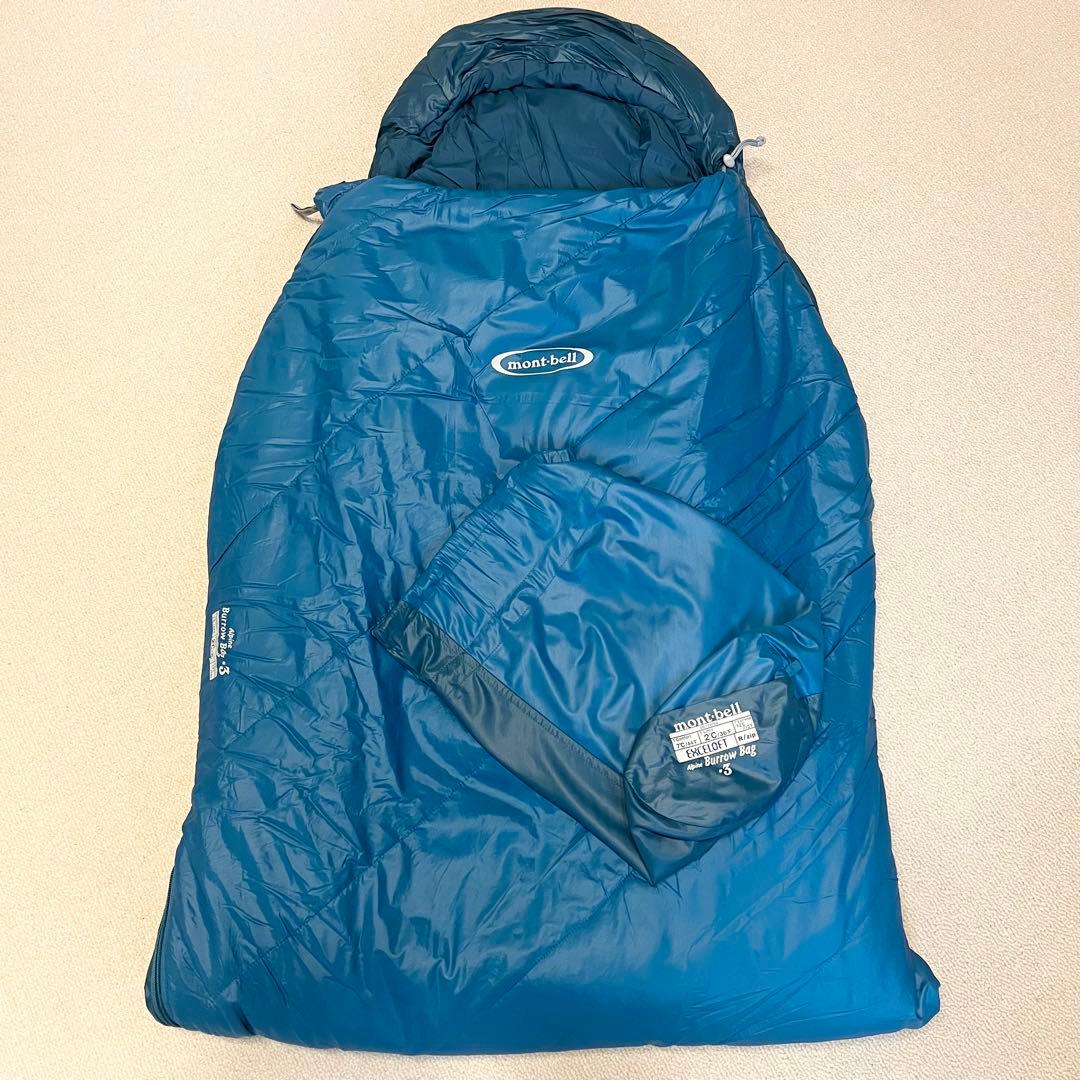 美品 モンベル MontBell アルパインバロウバッグ#3 寝袋 モンベル