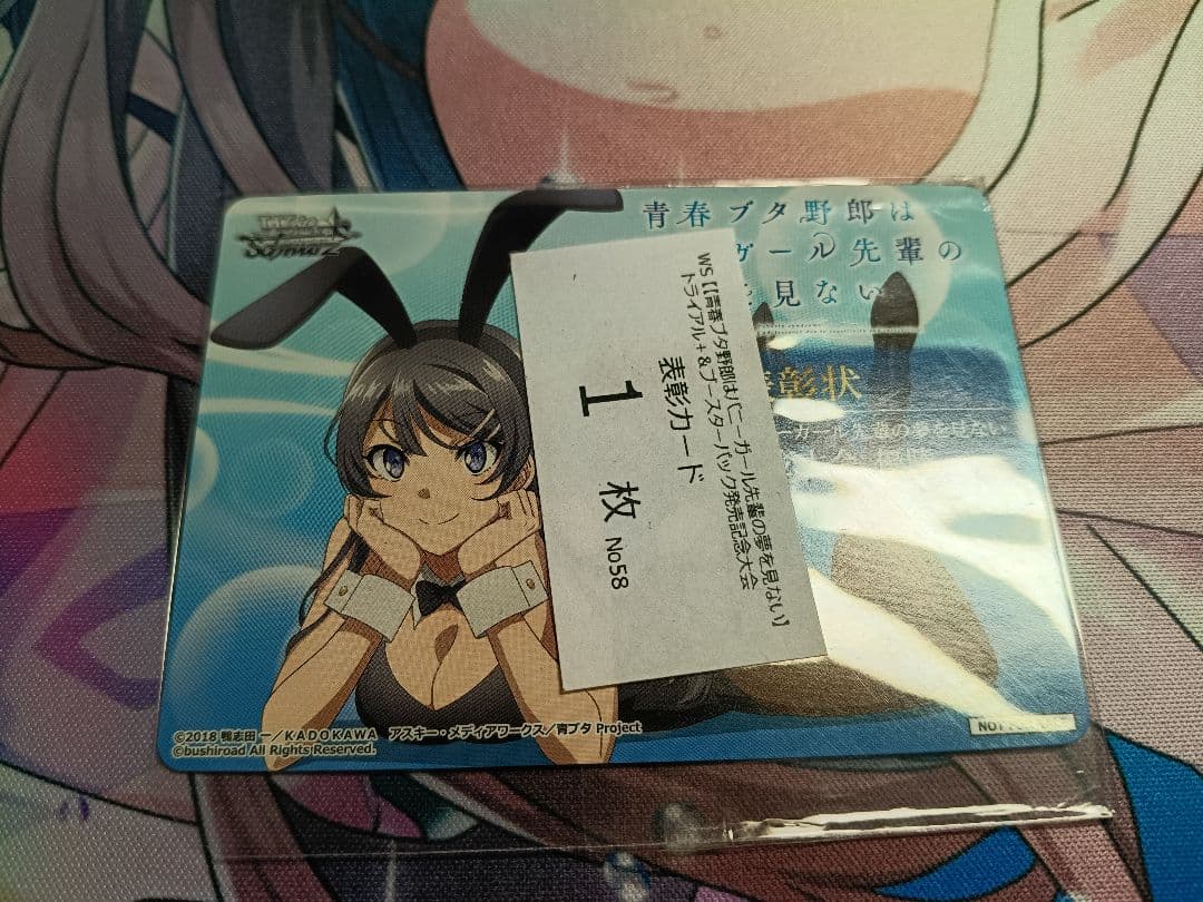 ヴァイス　青春ブタ野郎はバニーガール先輩の夢を見ない　表彰状