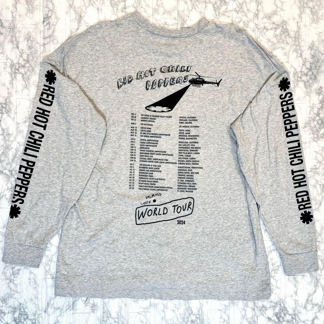 レッチリ 2024 東京ドーム Lサイズ Tシャツ　バンドTシャツ ロンT