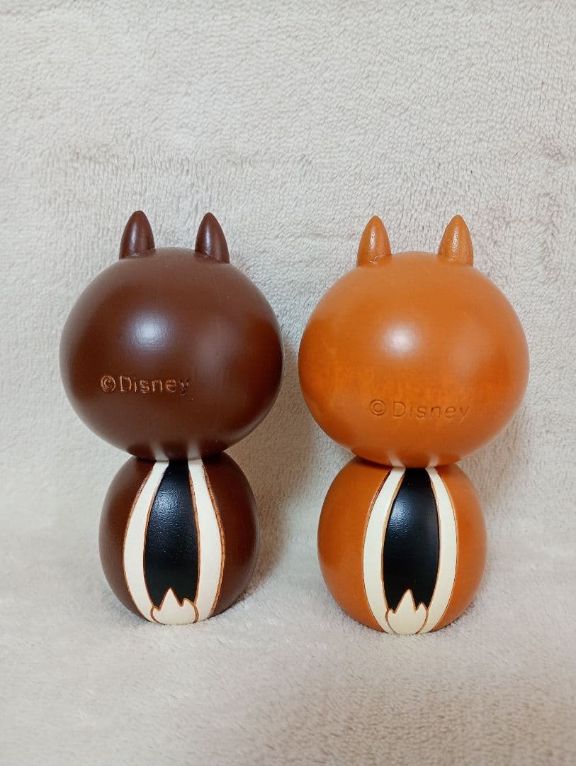 チップとデール　こけし　ディズニーストア