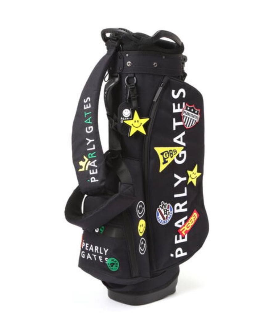 限定品 未使用「PEARLY GATES」ワッペンスタンド式キャディバッグ