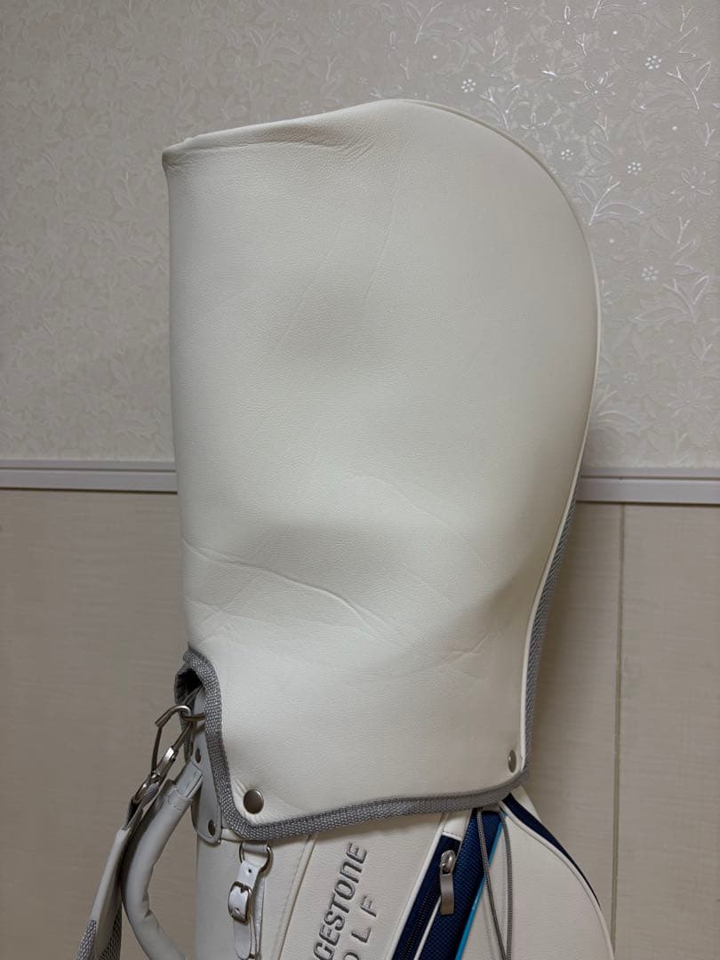 ずみ　ブリヂストン キャディバッグ ホワイト/ネイビー