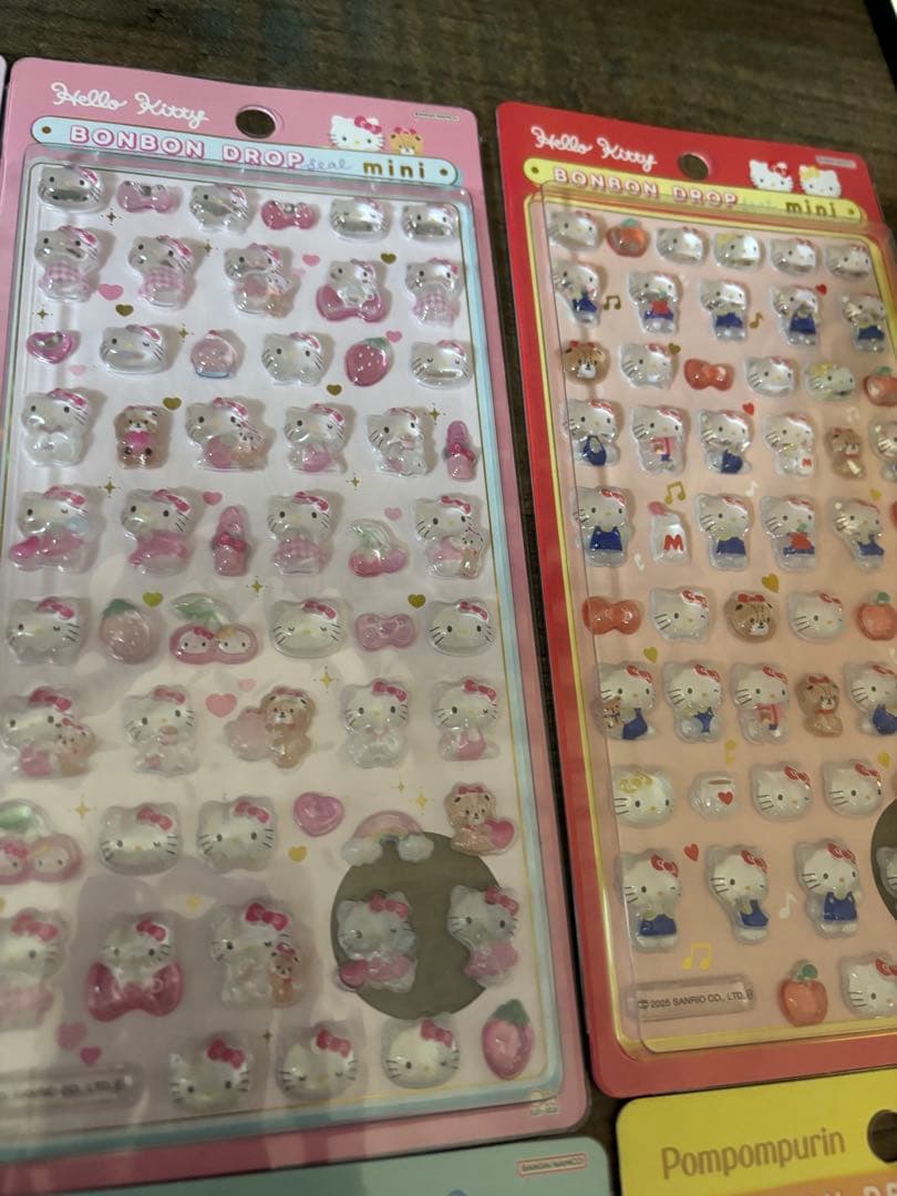 即日発送！サンリオmini8種セットボンボンドロップシール国内正規品