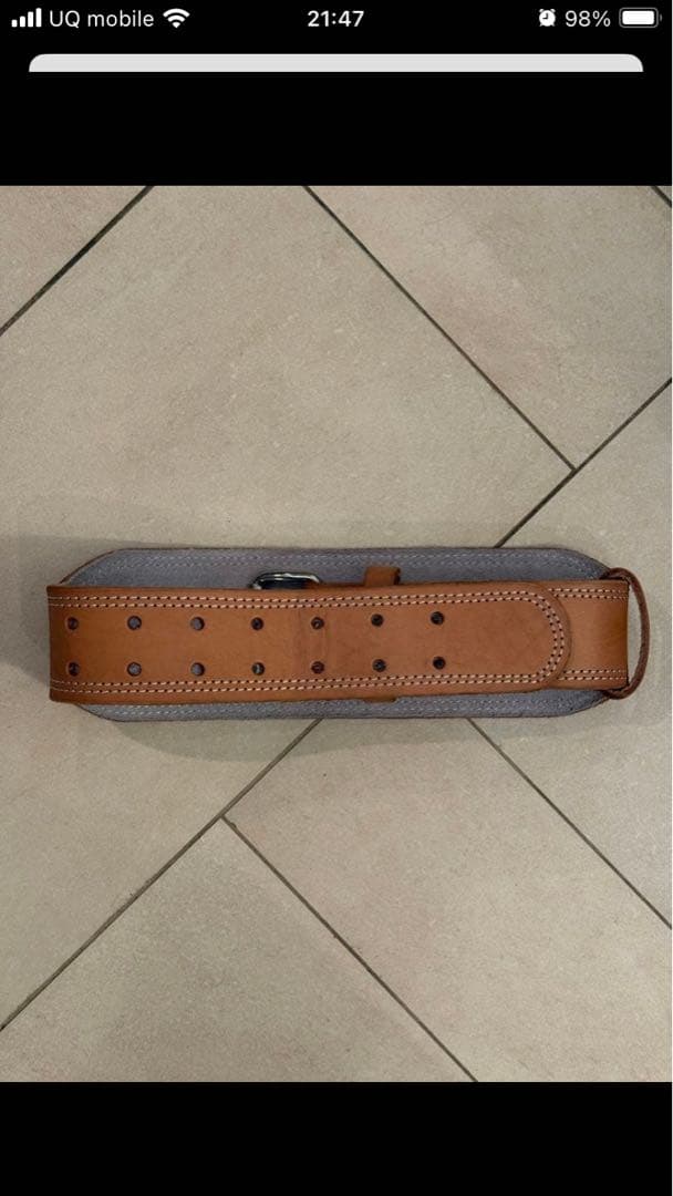 GOLD’S GYM レザーベルト Sサイズ