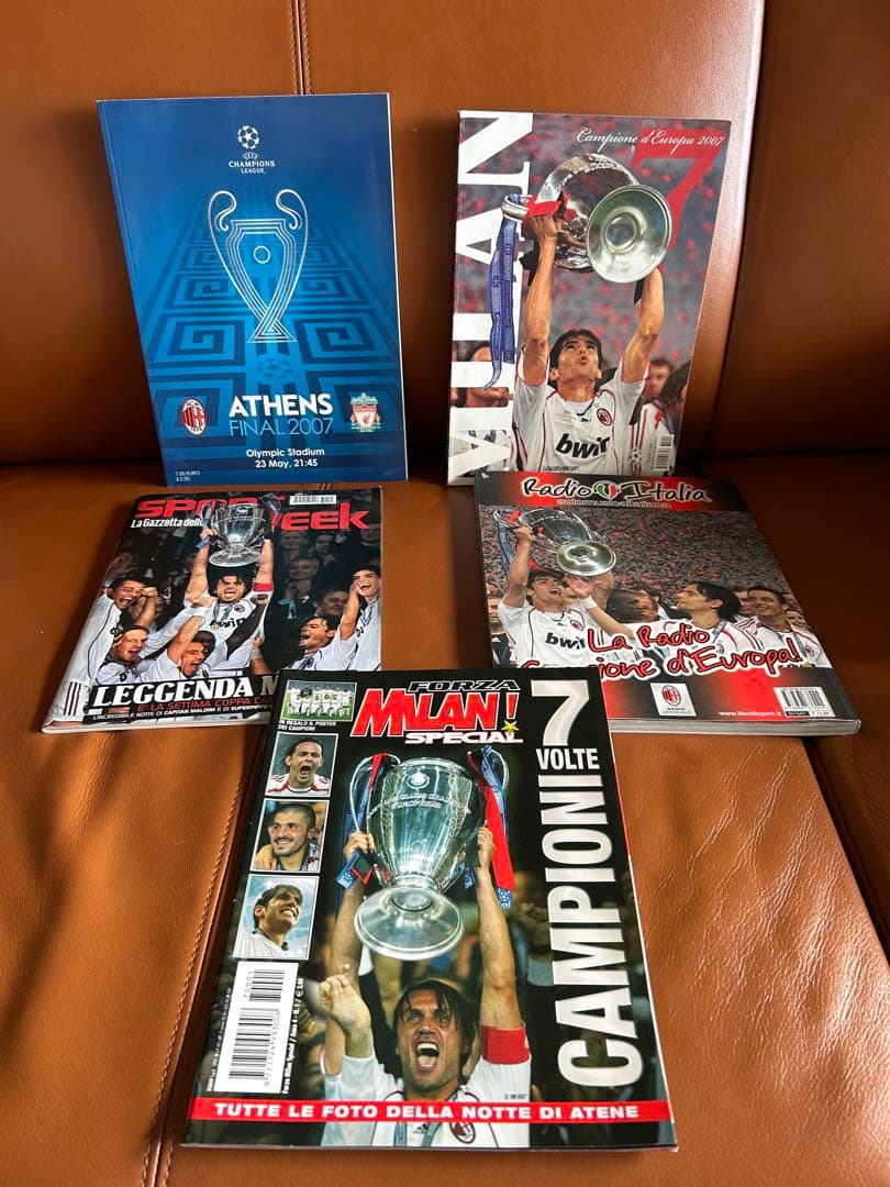 レア ACミラン 2007チャンピオンズリーグ 決勝 プログラム 書籍